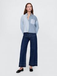 GAP Dżinsy - Comfort fit - w kolorze granatowym rozmiar: W29. Niebieskie jeansy GAP, bez wzorów, z podwyższonym stanem. Za 136.78 zł.