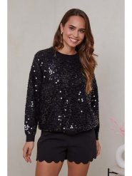 Soft Cashmere Sweter w kolorze czarnym rozmiar: 34/36. Czarne swetry Soft Cashmere, bez wzorów, klasyczne, bez ramiączek. Za 162.87 zł.