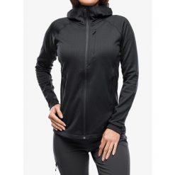 Bluza z kapturem damska Black Diamond Factor Hoody. Czarne bluzy Black Diamond, l, bez wzorów, sportowe, bez ramiączek, z kapturem. Za 424.99 zł.
