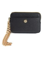 Michael Kors Skórzany portfel w kolorze czarnym - 11,5 x 7,5 x 2 cm rozmiar: onesize. Czarne portfele Michael Kors, bez wzorów, z materiału. Za 184.46 zł.