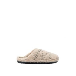 Kapcie Moon Boot Teddy. Brązowe kapcie Moon Boot, bez wzorów, z gumy. Za 391.50 zł.