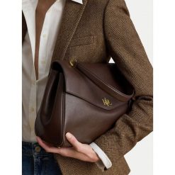 Torebka LAUREN RALPH LAUREN. Brązowe torebki klasyczne Lauren Ralph Lauren, bez wzorów, klasyczne, bez dodatków. Za 2,199.00 zł.