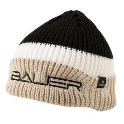 Czapka Z Daszkiem Unisex Dla Dorosłych. Brązowe czapki z daszkiem Bauer, bez wzorów, z dzianiny. Za 204.99 zł.
