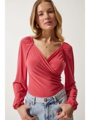 Happiness Istanbul Bluzka w kolorze różowym rozmiar: 38. Różowe bluzki Happiness Istanbul, bez wzorów, bez kołnierzyka, bez ramiączek. Za 60.99 zł.