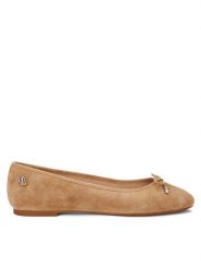 Lauren Ralph Lauren Baleriny 802943066001 Brązowy. Brązowe baleriny Lauren Ralph Lauren, bez wzorów, ze skóry, bez obcasa, bez zapięcia. Za 499.99 zł.