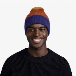 Czapka zimowa dla doroasłych BUFF Knitted Beanie. Fioletowe czapki zimowe Buff, bez wzorów, sportowe. W wyprzedaży za 89.96 zł.