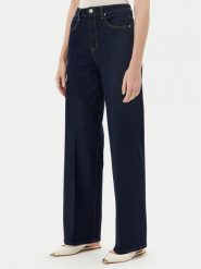 Guess Jeansy W5YA1A D5PW1 Granatowy Wide Leg. Niebieskie jeansy Guess, z aplikacjami, z bawełny. Za 569.99 zł.