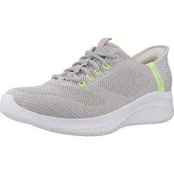 Buty SKECHERS ULTRA FLEX 3.0 SLIP-INS Szary. Szare buty sportowe lifestyle Skechers, bez wzorów, z tkaniny, bez zapięcia. Za 278.99 zł.