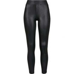 Legginsy damskie Urban Classics imitation leather. Czarne legginsy Urban Classics, bez wzorów, z poliesteru. Za 84.65 zł.