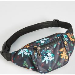 Saszetka nerka ze wzorem - Czarny. Nerki i saszetki marki Sinsay. Za 19.99 zł.
