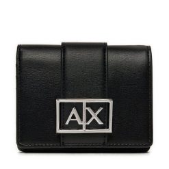 Portfel Armani Exchange. Czarne portfele Armani Exchange, bez wzorów. Za 329.99 zł.