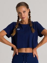 Arena Koszulka "Corinne Team" w kolorze granatowym rozmiar: XL. Niebieskie t-shirty sportowe Arena, xl, bez wzorów, z bawełny, bez ramiączek, outdoorowe. Za 105.88 zł.