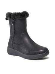 Clara Barson Botki WS6010-03 Czarny. Czarne botki Clara Barson, bez wzorów, ze skóry, bez obcasa, na płaskiej podeszwie, bez zapięcia. Za 169.99 zł.