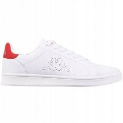 Buty do chodzenia damskie Kappa Limit. Białe buty treningowe Kappa, bez wzorów, z gumy, bez zapięcia, trekkingowe. Za 118.23 zł.