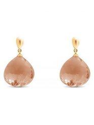 Luxenter Kolczyki-wkrętki z kwarcem rozmiar: onesize. Żółte kolczyki Luxenter, z kwarcem, srebrne. Za 126.99 zł.