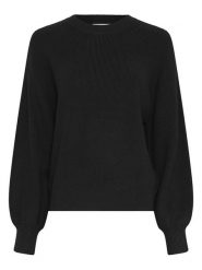 MOSS COPENHAGEN Sweter "Acentia Rachelle" w kolorze czarnym rozmiar: L/XL. Czarne swetry Moss Copenhagen, l, bez wzorów, prążkowane, bez ramiączek. Za 134.95 zł.