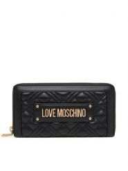 LOVE MOSCHINO Portfel JC5600PP0NLA0000 Czarny. Czarne portfele Love Moschino, bez wzorów, ze skóry. Za 309.99 zł.