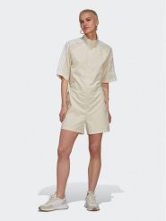 Adidas Kombinezon adicolor Classic HL9310 Écru Relaxed Fit. Sukienki adidas, bez wzorów, z bawełny, bez kołnierzyka, bez ramiączek. Za 199.99 zł.