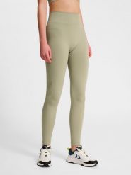 Damskie legginsy Hummel HIIT. Szare legginsy Hummel, bez wzorów, z materiału, sportowe. Za 161.40 zł.