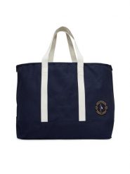 Tommy Hilfiger Torebka Th Summer Tote AM0AM13557 Granatowy. Niebieskie shopper bag Tommy Hilfiger, bez wzorów, z materiału, bez dodatków. Za 429.99 zł.