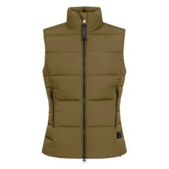 Damska kurtka jeździecka bez rękawów ELT Oxford. Zielone kurtki ELT, s, bez wzorów, z materiału, eleganckie, bez kaptura. Za 184.50 zł.