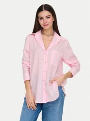 ONLY Koszula Salina 15335255 Różowy Regular Fit. Czerwone koszule ONLY, xs, bez wzorów, z bawełny, bez kołnierzyka, bez ramiączek. Za 99.99 zł.