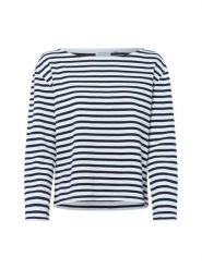 Comma casual identity Bluza Kobiety Bawełna czarny|biały, 44. Białe bluzy comma casual identity, bez wzorów, z bawełny, casualowe, bez ramiączek, bez kaptura. Za 179.95 zł.