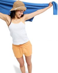 Spodenki dresowe dla Kobiety SURFING BY MOONLIGHT Pomarańczowy. Brązowe szorty sportowe Roxy, bez wzorów, z dresówki. Za 169.99 zł.