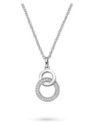 S.Oliver Srebrny naszyjnik z zawieszką - dł. 50 cm rozmiar: onesize. Szare naszyjniki S.Oliver, z materiału, z cyrkonią, srebrne. Za 217.99 zł.
