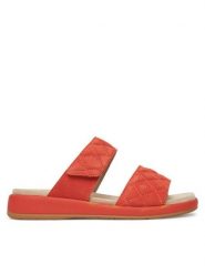 Caprice Klapki 9-27204-44 Pomarańczowy. Brązowe klapki Caprice, bez wzorów, ze skóry, bez obcasa, bez zapięcia. Za 150.99 zł.