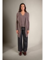 Perfect Cashmere Kaszmirowy kardigan w kolorze brązowym rozmiar: M. Brązowe swetry Perfect Cashmere, m, bez wzorów, z kaszmiru, bez ramiączek. Za 478.99 zł.