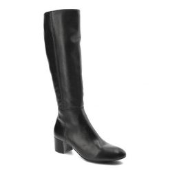 Czarne Kozaki Nessi Ocieplane Buty Damskie. Czarne kozaki Nessi, bez wzorów, ze skóry, bez obcasa, na obcasie, bez zapięcia. Za 529.00 zł.
