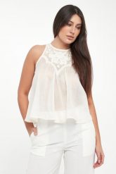 Top damski z haftem TWINSET. Topy Twinset Milano, bez wzorów, bez kołnierzyka, bez ramiączek. Za 869.00 zł.