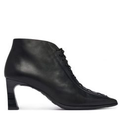 Botki Hispanitas. Czarne botki Hispanitas, bez wzorów, bez obcasa, na słupku, bez zapięcia. Za 789.99 zł.