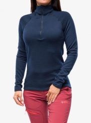 Bluza termiczna damska Houdini Desoli Thermal Half Zip. Niebieskie bluzy Houdini, l, bez wzorów, ze skóry, bez kaptura, snowboardowy. Za 1,189.80 zł.