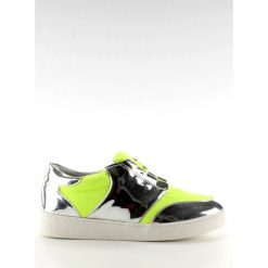 Żółte Buty sportowe neonowo lustrzane GQ2336 Yellow. Żółte buty treningowe ButyModne, bez wzorów, bez zapięcia. W wyprzedaży za 69.00 zł.