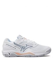 Mizuno Buty halowe Wave Phantom 3 X1GB2260 Biały. Białe buty treningowe Mizuno, bez wzorów, ze skóry, bez zapięcia. Za 389.99 zł.