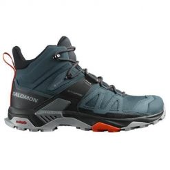 Buty trekkingowe damskie Salomon X Ultra Mid 4 Gtx Gore-tex. Niebieskie buty trekkingowe Salomon, z gore-texu, za kostkę, bez zapięcia. Za 769.00 zł.