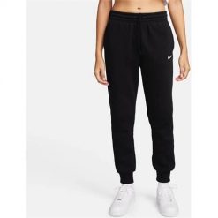 Spodnie sportowe damskie Nike Nsw Phnx Flc. Czarne spodnie dresowe Nike, bez wzorów, z dresówki, długie. Za 449.99 zł.