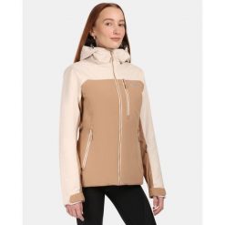 Damska kurtka narciarska Kilp FLIP-W. Brązowe kurtki narciarskie Kilpi, na zimę, bez wzorów, bez kaptura, narciarskie. Za 628.61 zł.