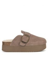 Badura Klapki TS6207-02 Szary. Szare klapki Badura, bez wzorów, bez obcasa, bez zapięcia. Za 199.99 zł.