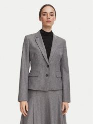 BOSS Marynarka Jia18 50567167 Szary Slim Fit. Szare marynarki i żakiety Boss, bez wzorów, z syntetyku, bez ramiączek. Za 1,849.00 zł.