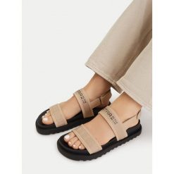 Sandały G-Star. Brązowe sandały G-Star, bez wzorów, retro, bez obcasa, na płaskiej podeszwie, bez zapięcia. Za 128.99 zł.