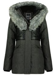 Geographical Norway Parka "Bunky" w kolorze czarnym rozmiar: M. Czarne płaszcze Geographical Norway, m, bez wzorów, bez kaptura. Za 255.34 zł.