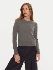 AMI PARIS Sweter FKS057005 Szary Regular Fit. Szare swetry AMI PARIS, m, bez wzorów, z kaszmiru, bez ramiączek. Za 1,299.00 zł.