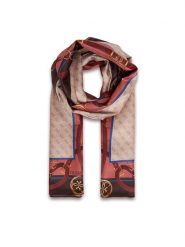 Guess Szal AW5445 POL01 Beżowy. Brązowe szaliki i kominy Guess, z aplikacjami, z poliesteru. Za 159.99 zł.