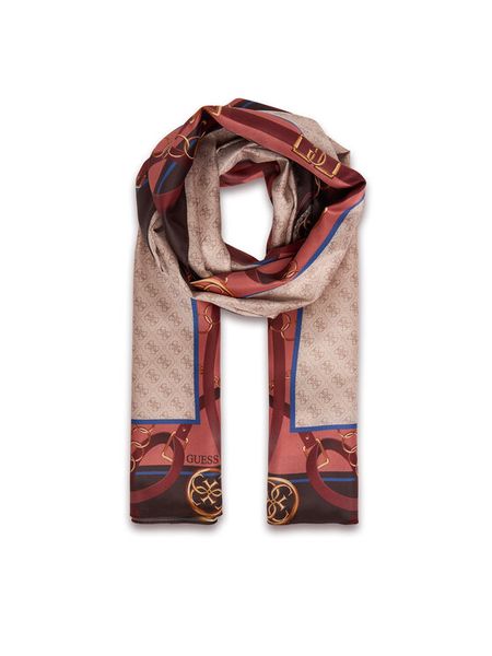 Guess Szal AW5445 POL01 Beżowy. Brązowe szaliki i kominy Guess, z aplikacjami, z poliesteru. Za 159.99 zł.