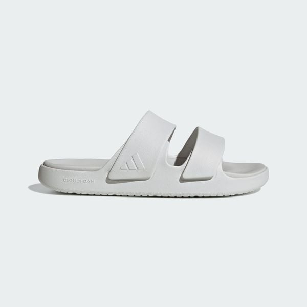 Sandały ZNSORY. Czarne sandały adidas, bez wzorów, z materiału, klasyczne, bez obcasa, bez zapięcia. Za 219.00 zł.