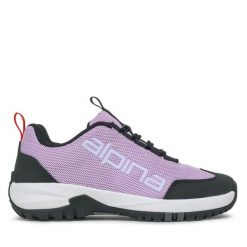 Trekkingi Alpina. Fioletowe buty trekkingowe Alpina, bez wzorów, bez zapięcia, trekkingowe. Za 299.99 zł.