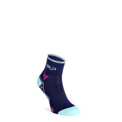 Skarpety biegowe damskie CMP Trail Sock SkinLife. Niebieskie skarpetki CMP, bez wzorów. Za 39.99 zł.